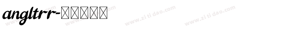 angltrr字体转换