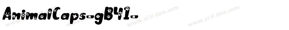 AnimalCaps-gB41字体转换