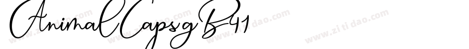 AnimalCaps-gB41字体转换