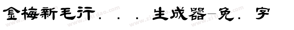 金梅新毛行国际码生成器字体转换
