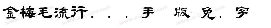 金梅毛流行国际码手机版字体转换