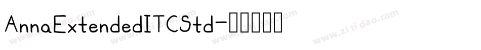 AnnaExtendedITCStd字体转换