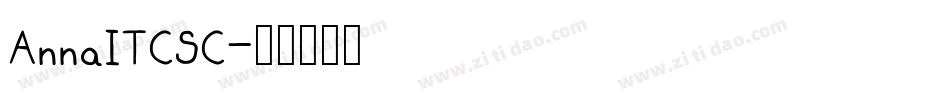 AnnaITCSC字体转换