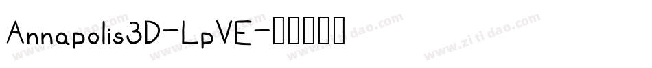 Annapolis3D-LpVE字体转换