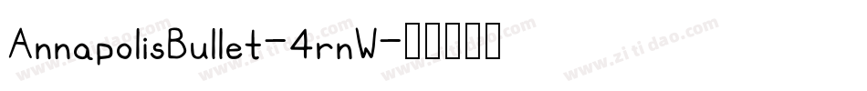 AnnapolisBullet-4rnW字体转换