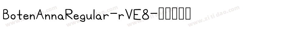 BotenAnnaRegular-rVE8字体转换