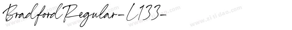BradfordRegular-L133字体转换