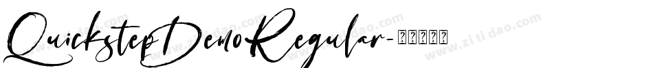 QuickstepDemoRegular字体转换 QuickstepDemoRegular字体转换