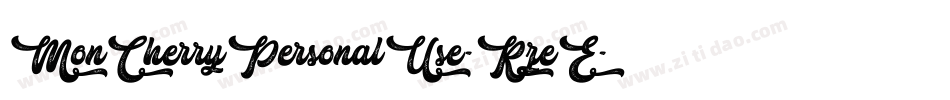 MonCherryPersonalUse-RzeE字体转换