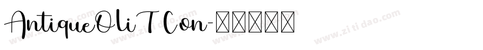 AntiqueOliTCon字体转换