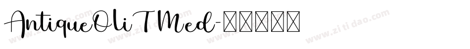 AntiqueOliTMed字体转换