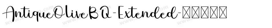 AntiqueOliveBQ-Extended字体转换