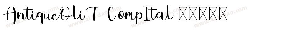 AntiqueOliT-CompItal字体转换