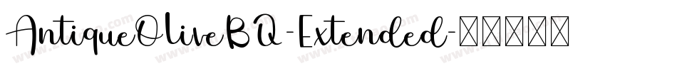 AntiqueOliveBQ-Extended字体转换