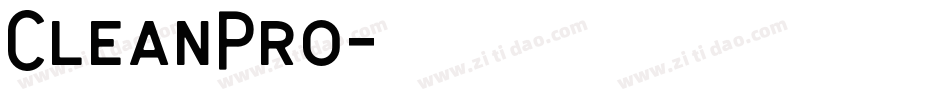 CleanPro字体转换