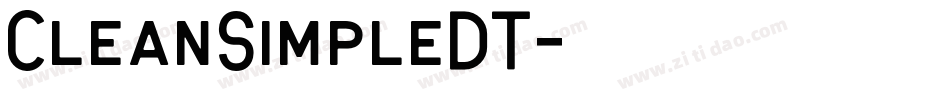 CleanSimpleDT字体转换