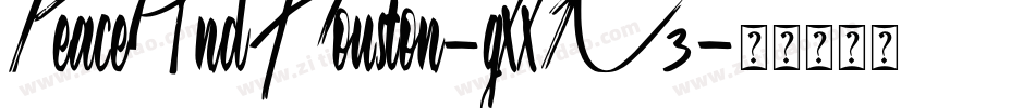 PeaceAndHouston-gxxK3字体转换