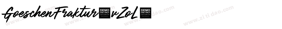 GoeschenFraktur-vZoL字体转换