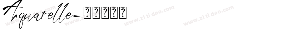 Aquarelle字体转换