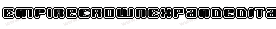 EmpireCrownExpandedItalic-1Ol2字体转换 EmpireCrownExpandedItalic-1Ol2字体转换