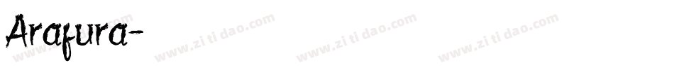 Arafura字体转换