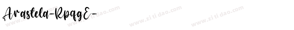 Arastela-RpqgE字体转换