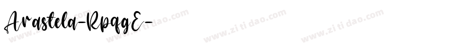 Arastela-RpqgE字体转换