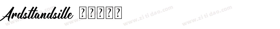 Ardsttandsille字体转换