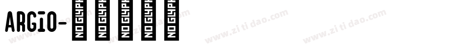 Argio字体转换