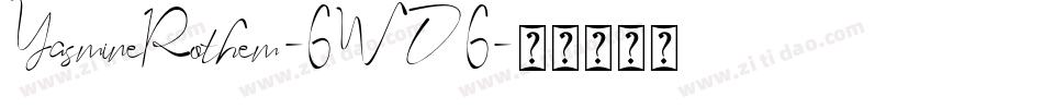 YasmineRothem-6WD6字体转换