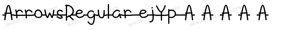 ArrowsRegular-ejYp字体转换
