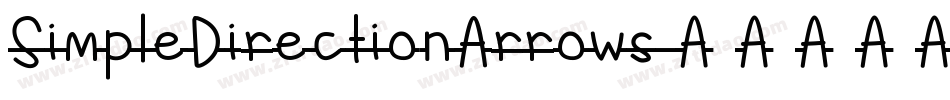 SimpleDirectionArrows字体转换