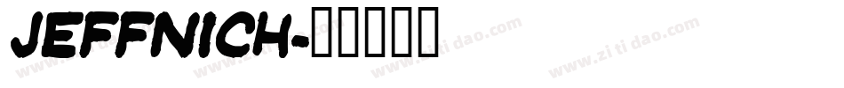Jeffnich字体转换