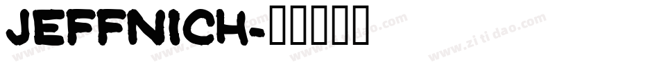 Jeffnich字体转换