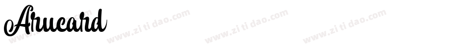 Arucard字体转换