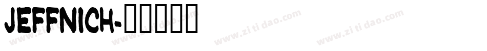 Jeffnich字体转换