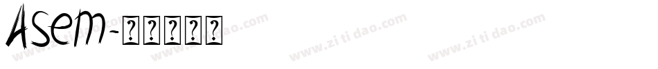 Asem字体转换