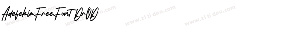 AdefebiaFreeFont-DrOD字体转换