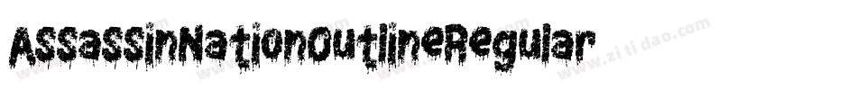 AssassinNationOutlineRegular-6VKo字体转换