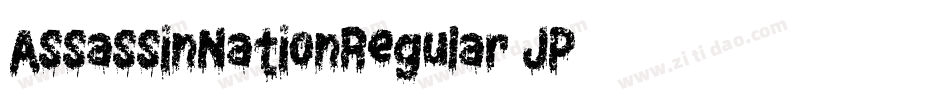 AssassinNationRegular-JP37字体转换