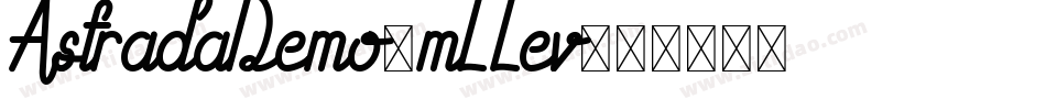 AstradaDemo-mLLev字体转换