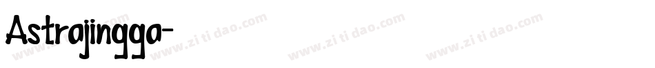 Astrajingga字体转换
