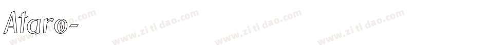 Ataro字体转换