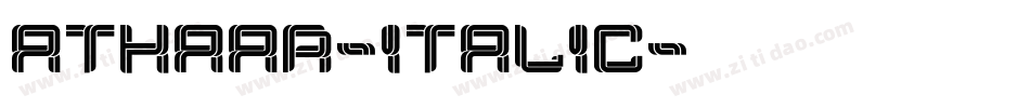 Athaar-Italic字体转换