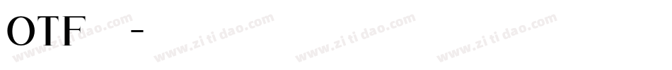otf字体字体转换