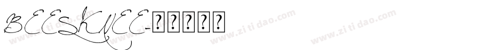 BEESKNEE字体转换