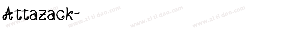 Attazack字体转换