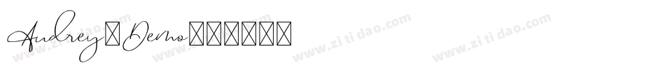 Audrey_Demo字体转换