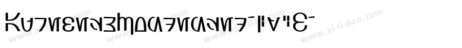 AurebeshCondensed-8y2B字体转换