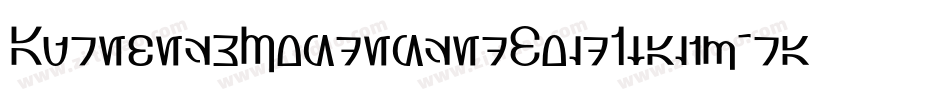 AurebeshCondensedBoldItalic-raW9字体转换